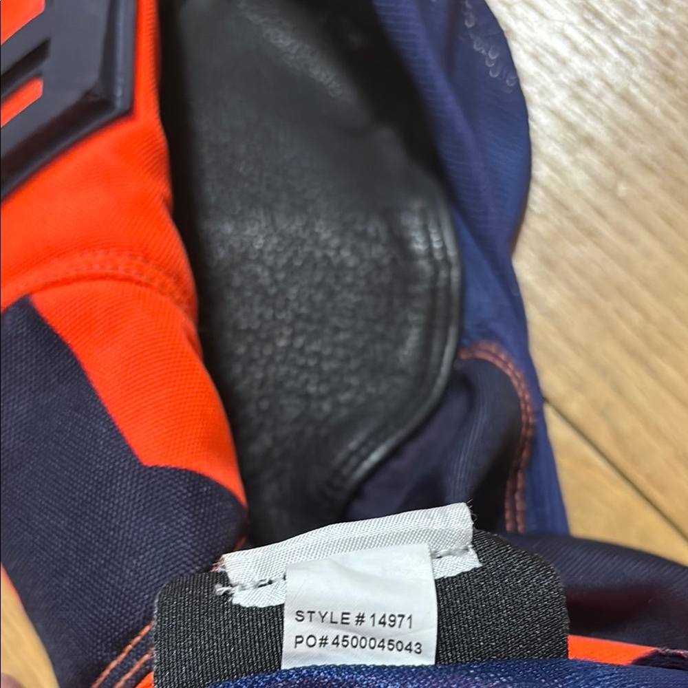 Fox Racing Orange and Navy Riding Pants - Picture 3 of 11